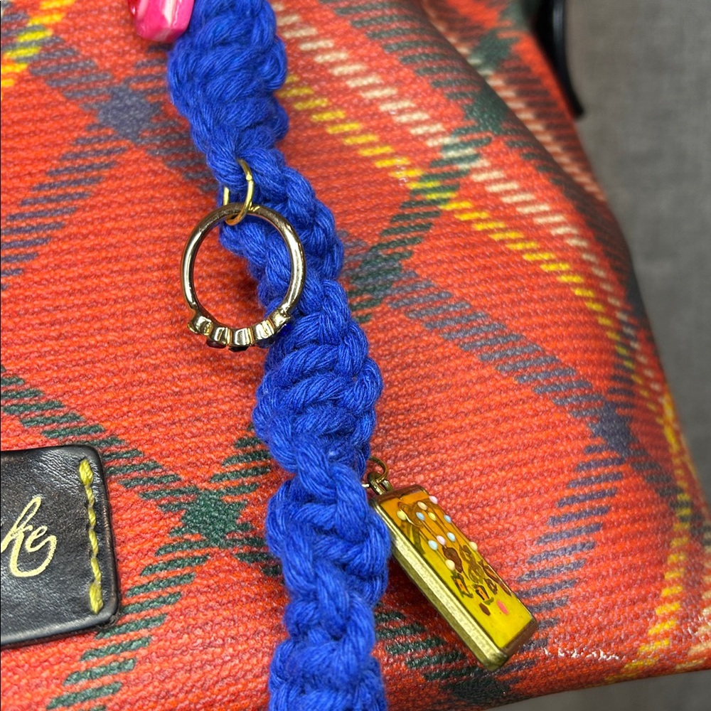 Handmade Macrame Foodie Key Chain - Picture 4 of 12